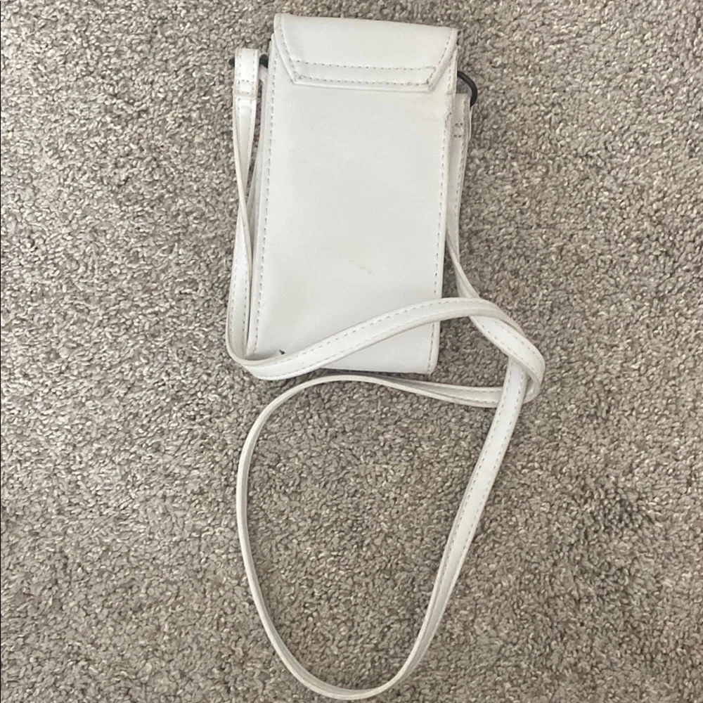 Kendall & Kylie White Phone Holder Mini Crossbody Bag